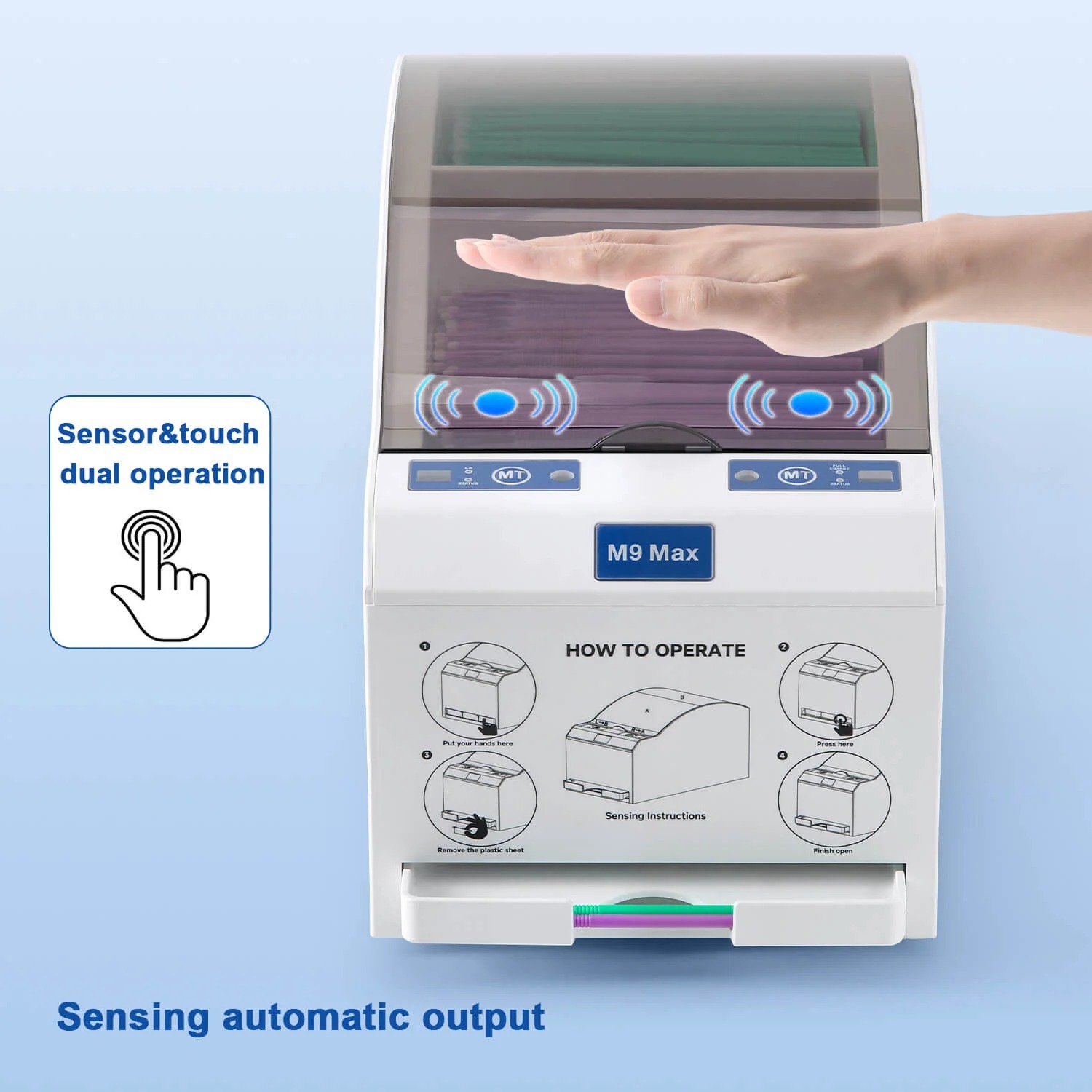Dental Brush and Rod Sensor Storage Bins